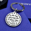 My Dad / Mom I Love You Forever Keychain