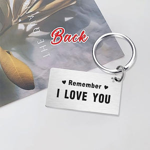 Remember I Love You Dad Keychain