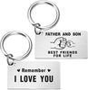 Remember I Love You Dad Keychain