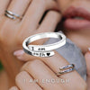Silver Plated 'I am enough ring'