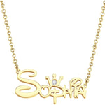 Personalised Disney Font Name Necklace