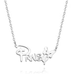 Butterfly Personalised Disney Font Name Necklace