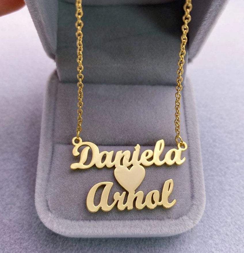 Couple Name Necklace