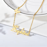 Name Necklace With Butterfly | Custom Name Necklace