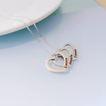 Custom Heart Charm Name Necklace