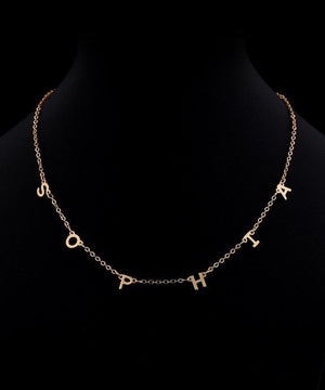Gold Plated Letter Necklace
