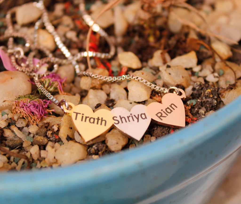 Triple Name Necklace