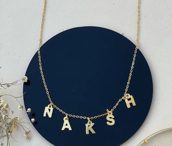 Gold Plated Letter Necklace